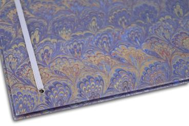 Preview: Lilac folder, gold-plated marble paper